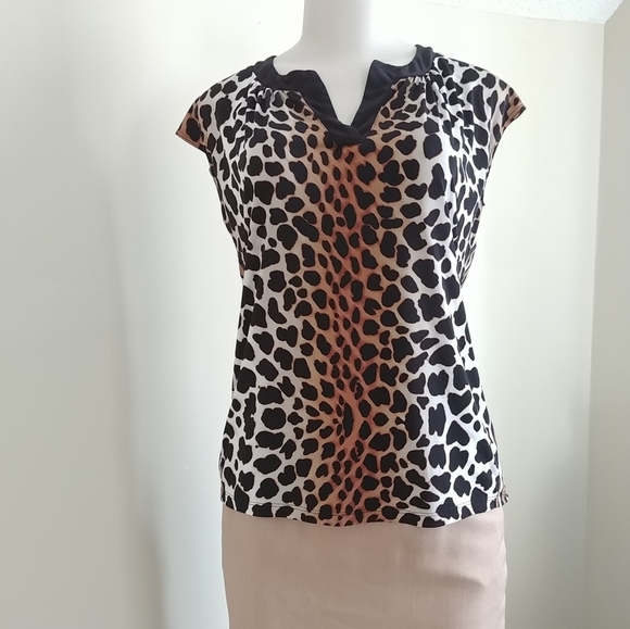 Worthington Tops - Animal Print Blouse